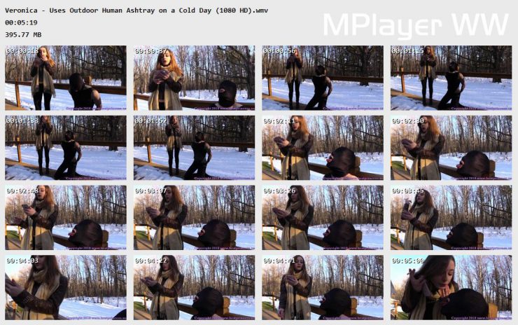 Brat Princess 2: Veronica – Uses Outdoor Human Ashtray on a Cold Day (1080 HD)