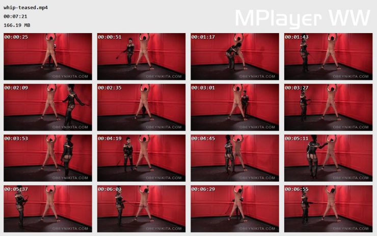 Mistress Nikita FemDom Videos: Whip Teased