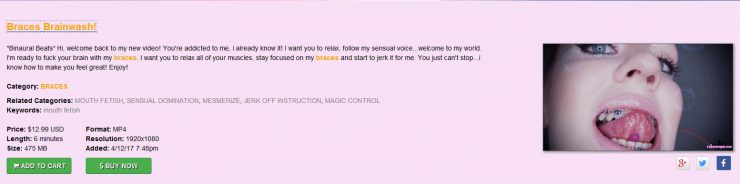 LDB Mistress: Braces Brainwash!