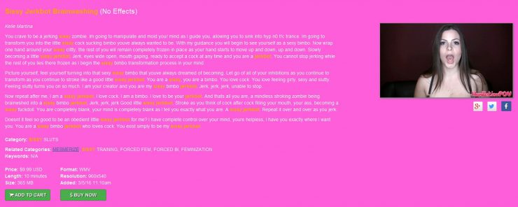 Humiliation POV Kelle Martina: Sissy Jerkbot Brainwashing