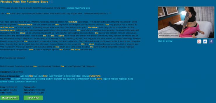 TheRealQueendom: Finished With The Furniture Slave HD