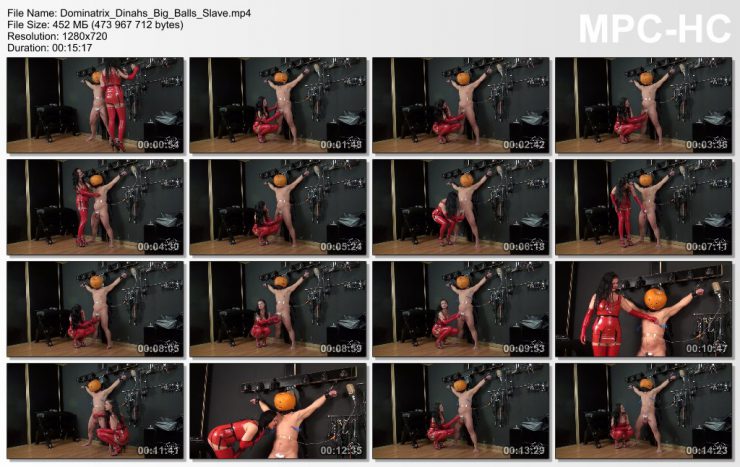 Kinky Mistresses – Dominatrix DinahВґs Big Balls Slave
