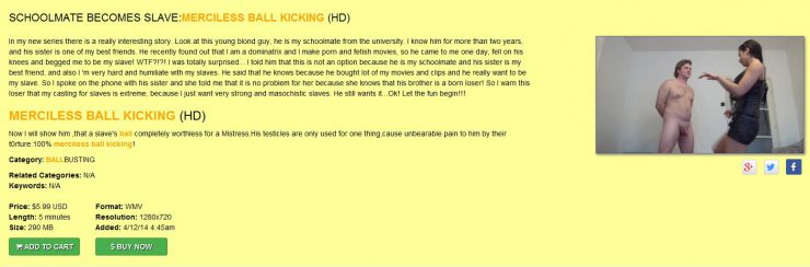 MAGYAR MISTRESS MIRA: SCHOOLMATE BECOMES SLAVE:MERCILESS BALL KICKING (HD)