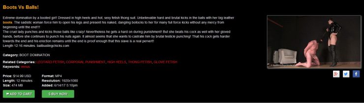 Ball Busting Chicks: Venus: Boots Vs Balls!