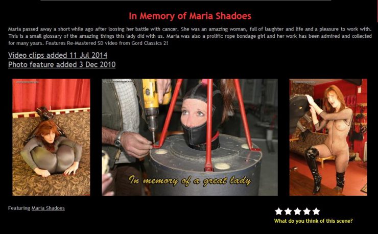 NakedGord: In Memory of Maria Shadoes