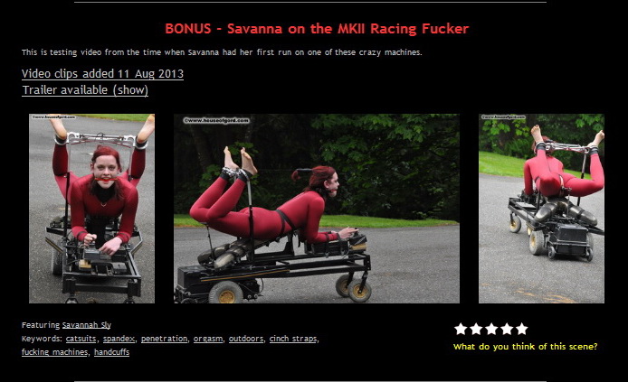 House of Gord: BONUS – Savanna on the MKII Racing Fucker