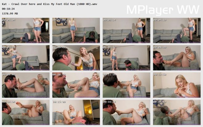 Brat Princess 2: Kat – Crawl Over here and Kiss My Feet Old Man (1080 HD)