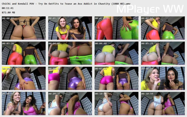 Brat Princess 2: ChiChi and Kendall POV – Try On Outfits to Tease an Ass Addict in Chastity (1080 HD)