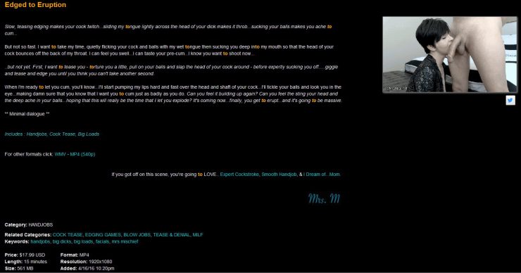 Mrs Mischief: Edged to Eruption