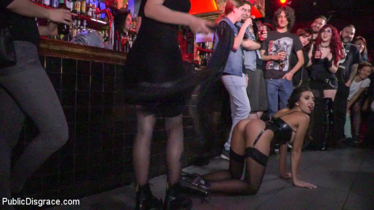 PUBLIC DISGRACE: October 3, 2016 – Steve Holmes, Pablo Ferrari, Melody Petite and Frida Sante/Underground Goth Club turns into a Wild Fuck Party!