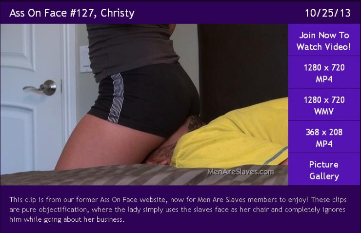 Ass On Face #127, Christy