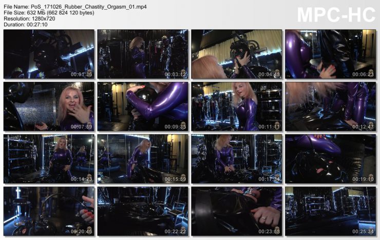 Kates Palace – Rubber Chastity Orgasm 1