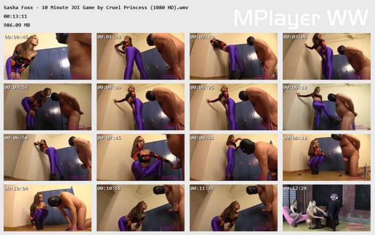 Brat Princess 2: Sasha Foxx – 10 Minute JOI Game by Cruel Princess (1080 HD)