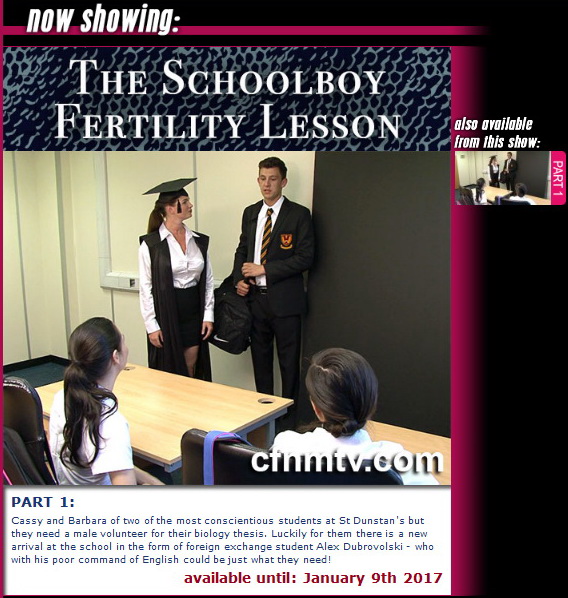 cfnmtv: The Schoolboy Fertility Lesson (Part 1)