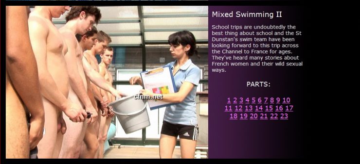 cfnmcollege: Mixed Swimming II (Part 1-6)