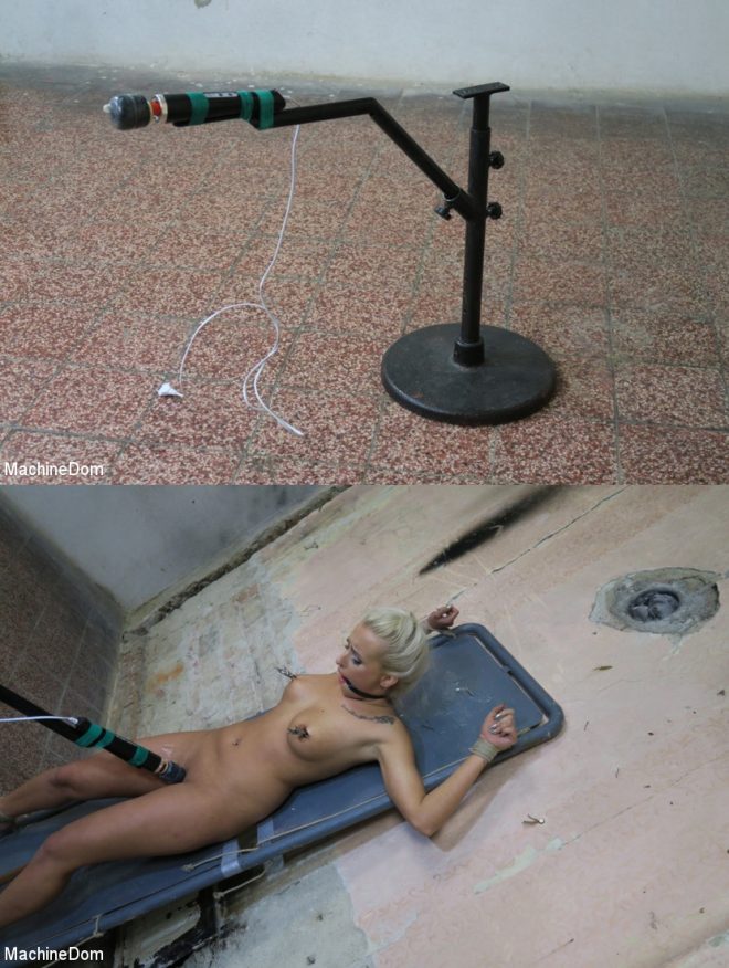 MACHINE DOM: Daisy Lee gets vibed while tied up!