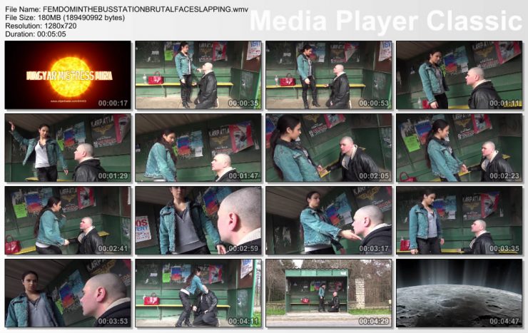 MAGYAR MISTRESS MIRA: HUMILIATION PRINCESS-PUBLIC FEMDOM IN THE BUS STATIONBRUTAL FACESLAPPING (HD)