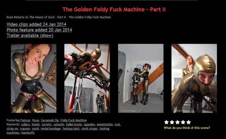 House of Gord: The Golden Foldy Fuck Machine – Part II