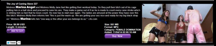 Club Dom: The Joy of Caning Slave 227