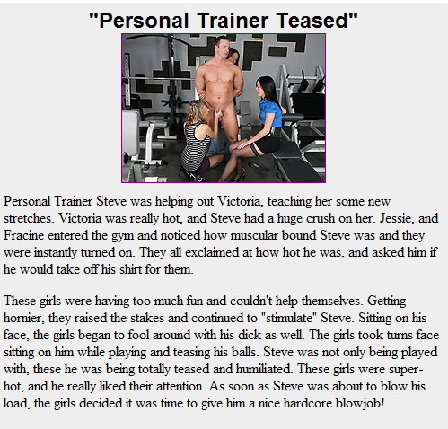 CFNM-Plus: Personal Trainer Teased