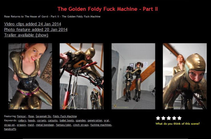 House of Gord: The Golden Foldy Fuck Machine – Part II