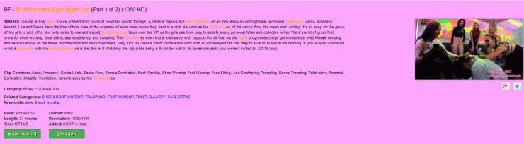 Brat Princess 2: BP – Brat Princess Epic Night Out (Part 1 of 2) (1080 HD)