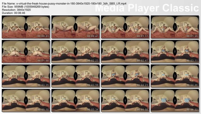 X Virtual/Horror Porn: The Freak House – Pussy monster in 180В° X (Virtual 36) вЂ“ (4K) вЂ“ VR