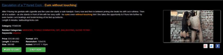 Ball Busting Chicks: Ejaculation of a T*rtured Cock – Cum without touching!
