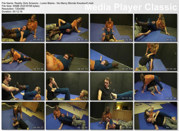 Reality Girls Scissors  – Loren Blaine – No Mercy Blonde: Knockout!