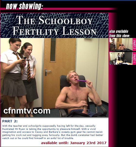 cfnmtv: The Schoolboy Fertility Lesson (Part 1-2)