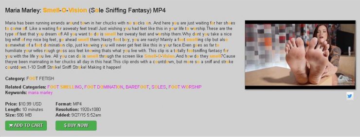 Maria Marley: Smell-O-Vision (Sole Sniffing Fantasy) MP4