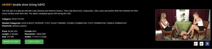 Elegant femdom: efcl501 double shoe licking fullHD