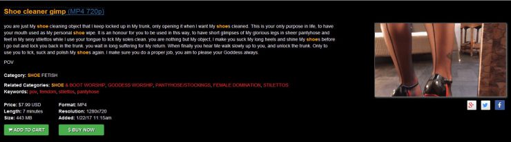 Young Goddess Kim: Shoe cleaner gimp (MP4 720p)