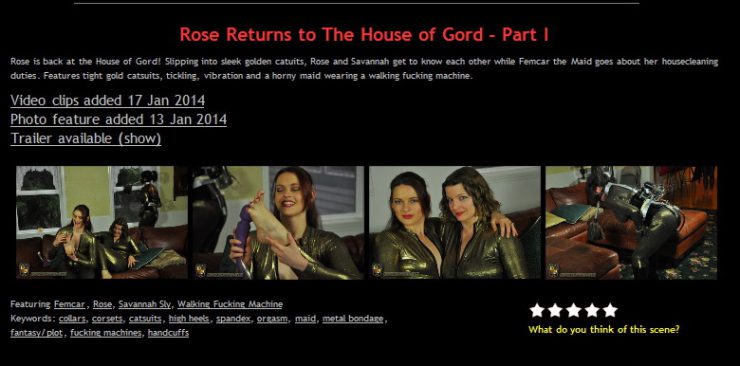 House of Gord: Rose Returns to The House of Gord – Part I