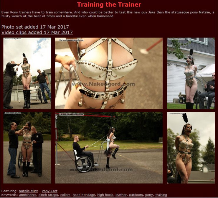 Houseofgord: Training the Trainer