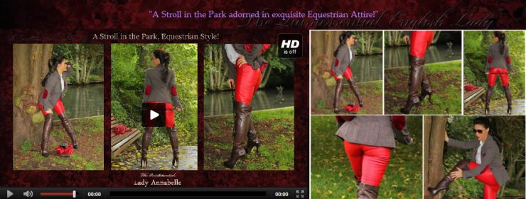 A Stroll in the Park adorned in exquisite Equestrian Attire!