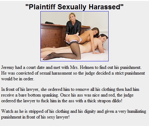 Guys Get Fucked: Plaintiff Sexually Harassed
