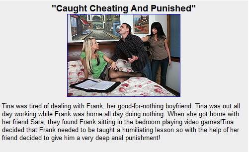 cfnmplus:”Caught Cheating And Punished”
