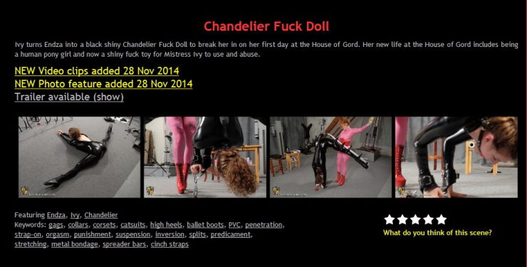 House of Gord: Chandelier Fuck Doll