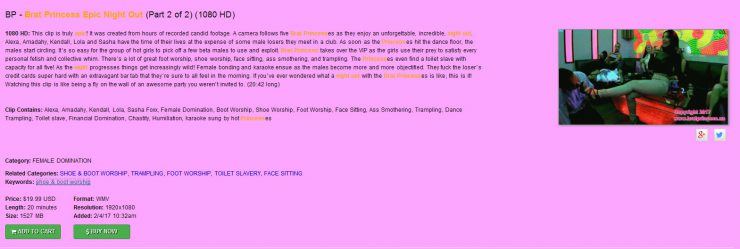 Brat Princess 2: BP – Brat Princess Epic Night Out (Part 2) (Member Site Cut)