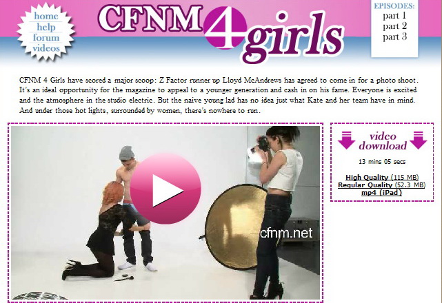 cfnmtv: CFNM 4 Girls – Lloyd learns his place