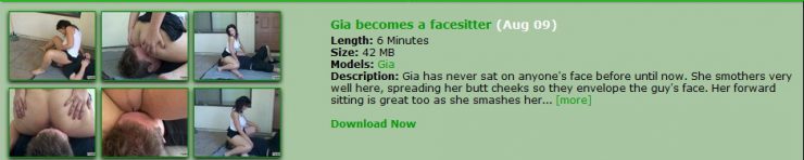 Femdom Army: Gia becomes a facesitter