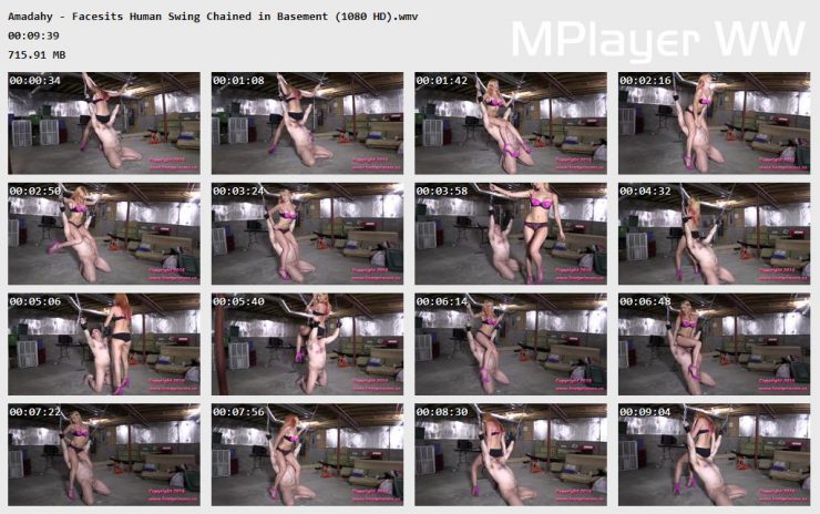 Brat Princess 2: Amadahy – Facesits Human Swing Chained in Basement (1080 HD)