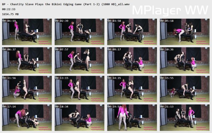 Brat Princess 2: BP – Chastity Slave Plays the Bikini Edging Game (Part 1 and 2) (1080 HD)