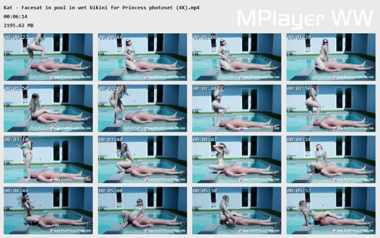 Brat Princess 2: Kat Soles – Facesat in Swimming wet bikini for Princess photoset (4K) (Release date: Apr 15, 2020)