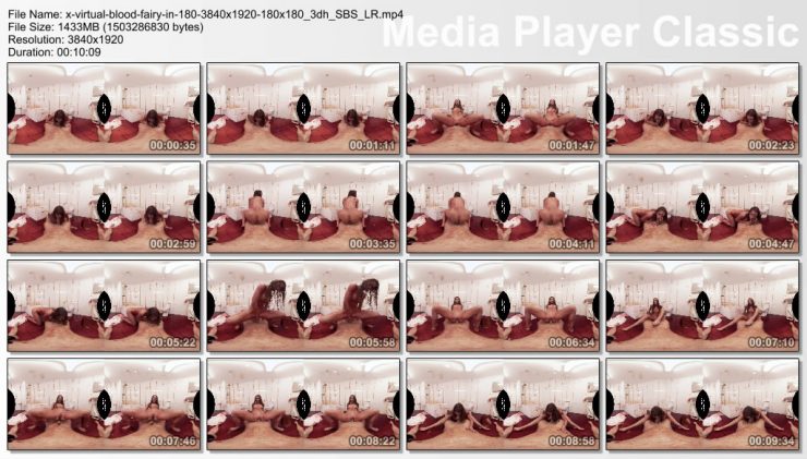 X Virtual/Horror Porn: Blood fairy in 180° X (Virtual 2) 4K VR