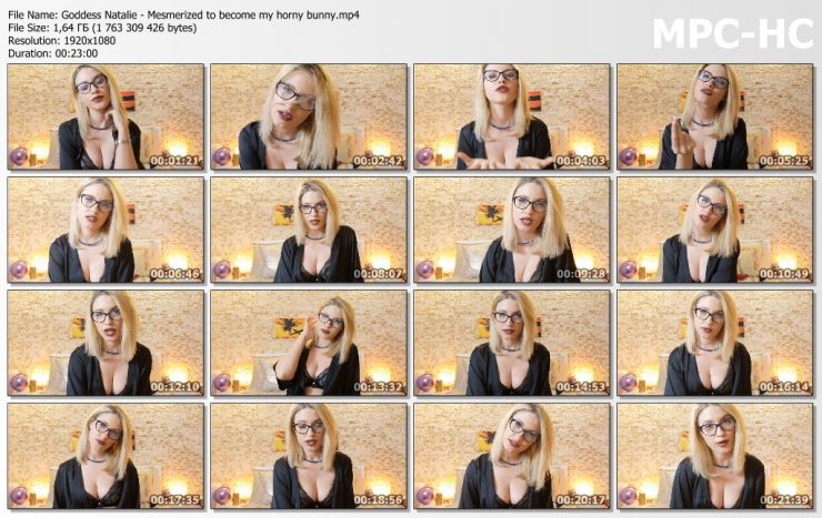 Goddess Natalie: Mesmerized to become my horny bunny – Hypnotic