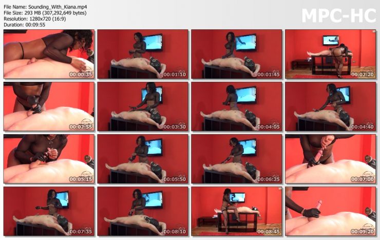 Kinky Mistresses Mistress Kiana: Sounding With Kiana – Ebony Domination