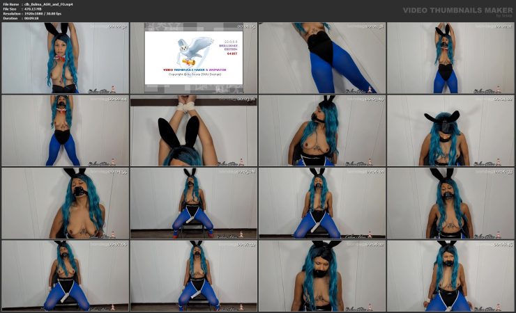 Calisa’s Bondage Diaries: Bulma Penis Gagged and Chair Tied ($9.99 Clips4sale)