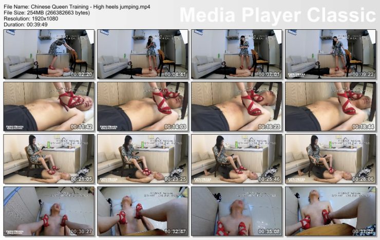 Chinese Queen Training – High heels jumping